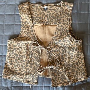 American Eagle Outfitters Animal Print Vest